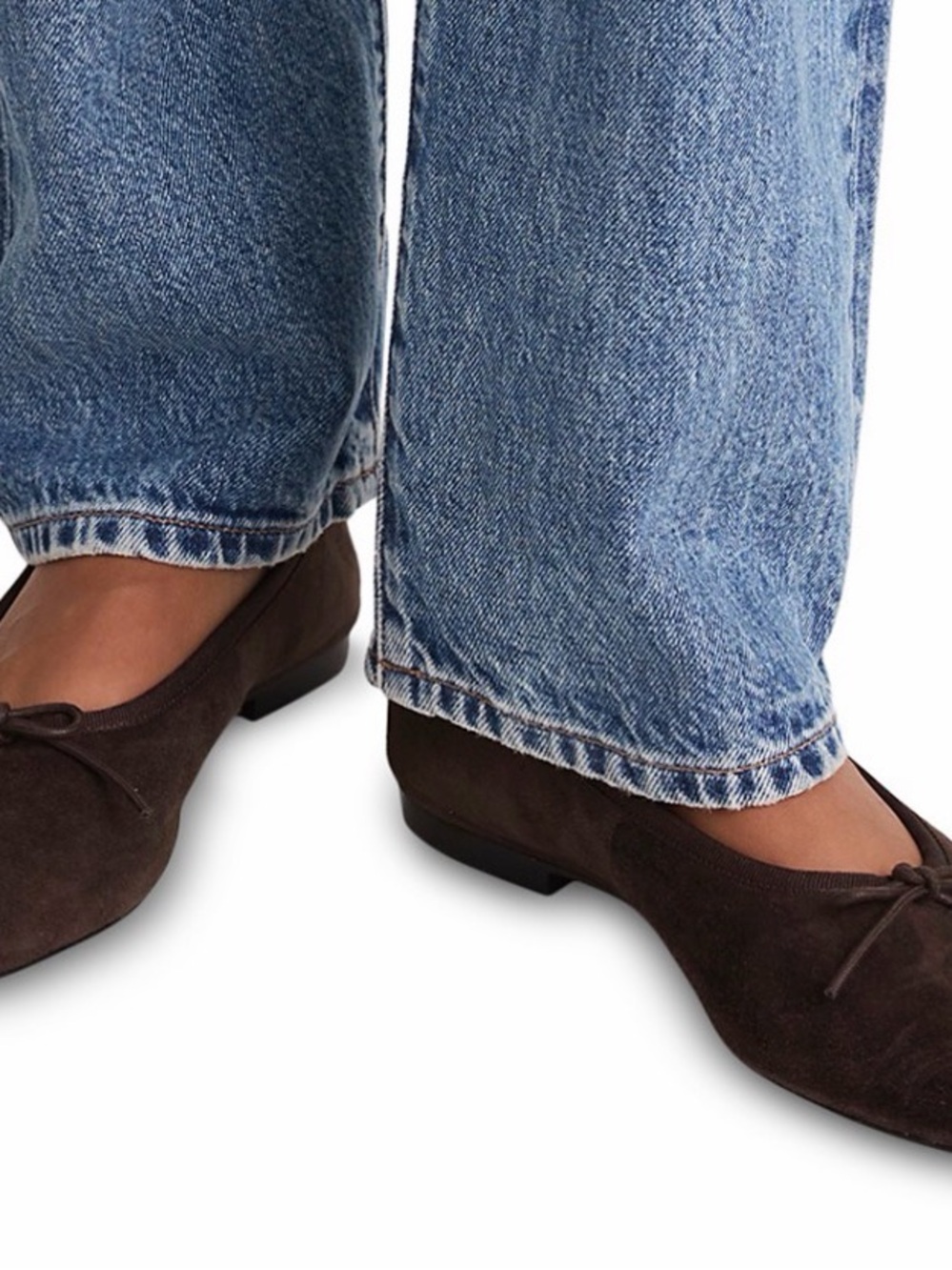 Madewell Brown Suede Ballet Flats